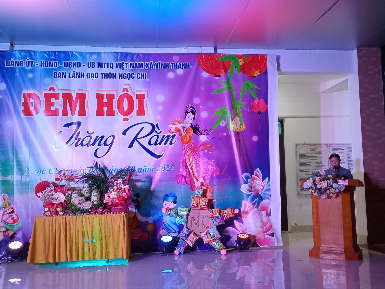Đêm Hội Trăng Rằm - Niềm vui Trung Thu tại thôn Ngọc Chi, xã Vĩnh Thanh