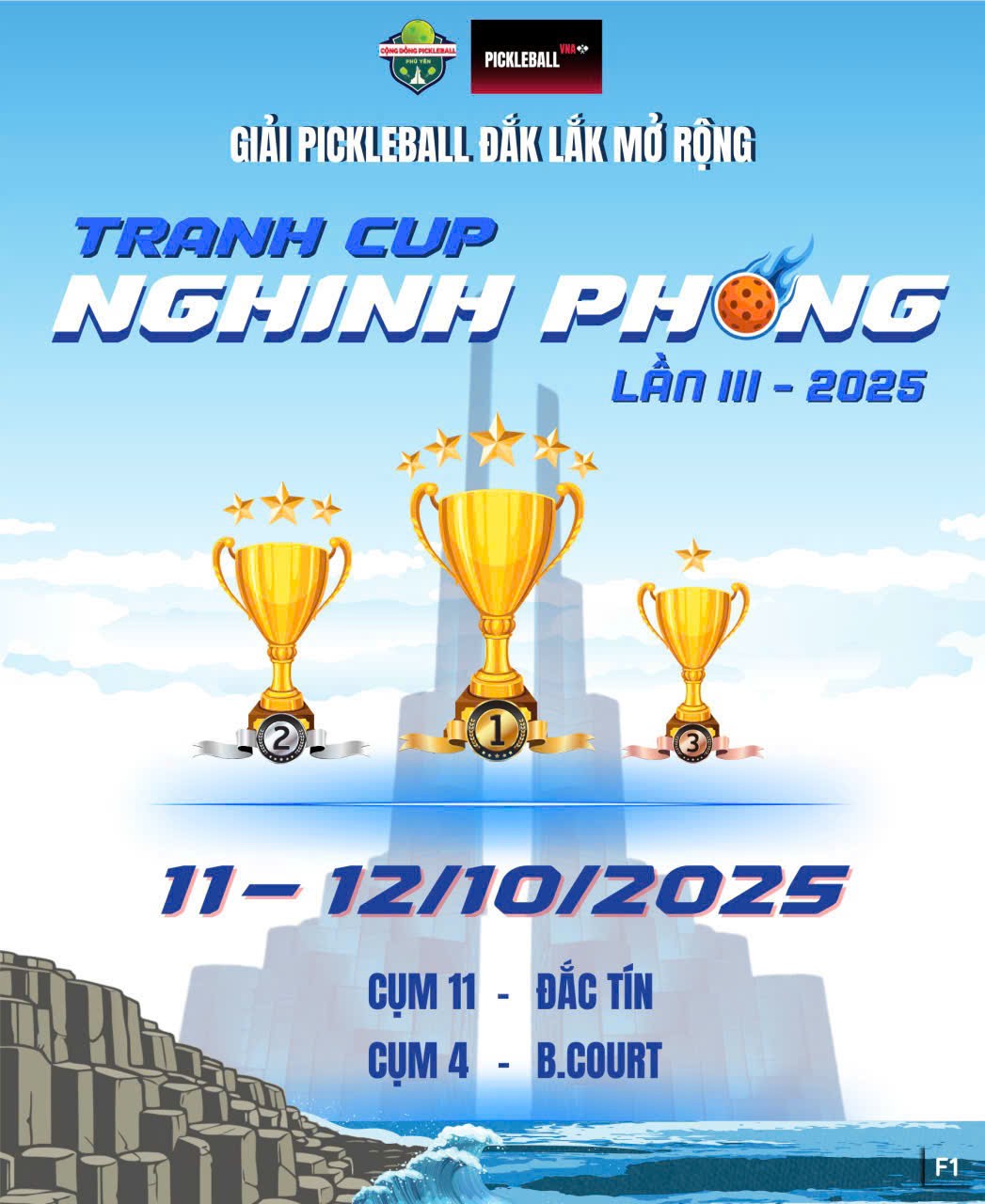 Đắk Lắk: Sắp diễn ra Giải Pickleball tranh cúp Nghinh Phong lần thứ 3