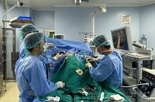 Lần đầu phẫu thuật thành công khối phình khổng lồ động mạch thận có ghép thận tự thân