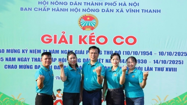 Hội nông dân thôn Ngọc Chi sôi nổi tham gia Giải kéo co truyền thống năm 2025