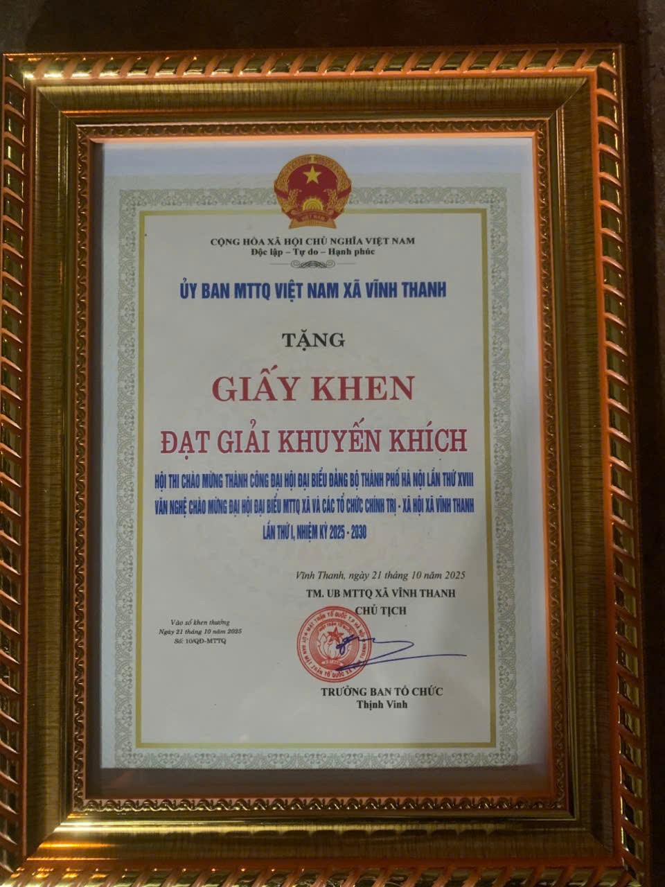 Thôn Ngọc Chi – Khúc hát đoàn kết vang lên trong Hội thi “Vĩnh Thanh – Bài ca đoàn kết”