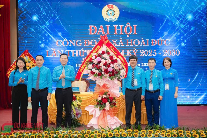 Đại hội Công đoàn xã Hoài Đức lần thứ I: Phát huy sức mạnh đoàn kết, góp phần xây dựng xã văn minh, phát triển Đại hội Công đoàn xã Hoài Đức lần thứ I: Phát huy sức mạnh đoàn kết, góp phần xây dựng xã văn minh, phát triển