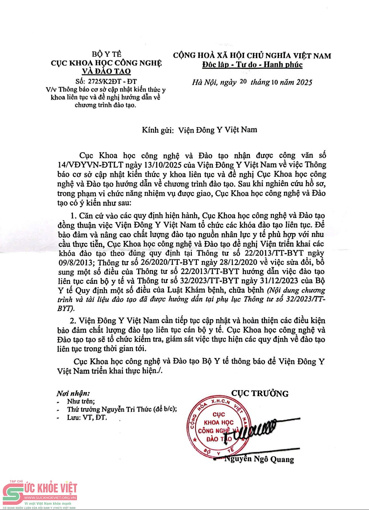 Viện Đông Y Việt Nam được Bộ Y tế đồng thuận tổ chức đào tạo lên tục theo quy định Viện Đông Y Việt Nam được Bộ Y tế đồng thuận tổ chức đào tạo lên tục theo quy định