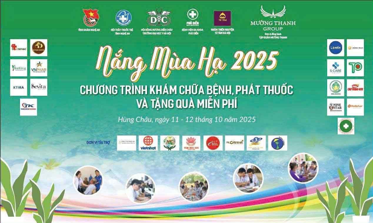 “Nắng Mùa Hạ 2025”: Khi trái tim người thầy thuốc tỏa sáng nơi miền quê xứ Nghệ