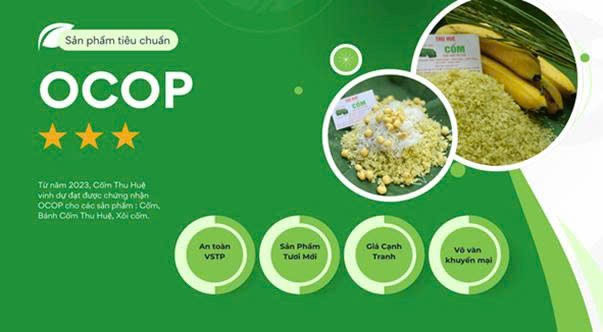 Cốm Thu Huệ – Giữ trọn hương vị mùa thu Hà Nội trong từng hạt cốm