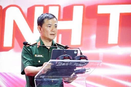 Hình ảnh ông Tào Đức Thắng phát biểu tại sự kiện về chuyển đổi số của Viettel. Ảnh: Internet