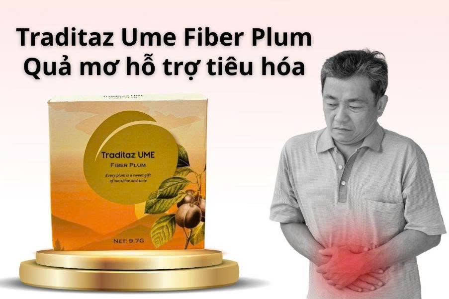 Giảm táo bón với thực phẩm hỗ trợ Traditaz Ume Fiber Plum