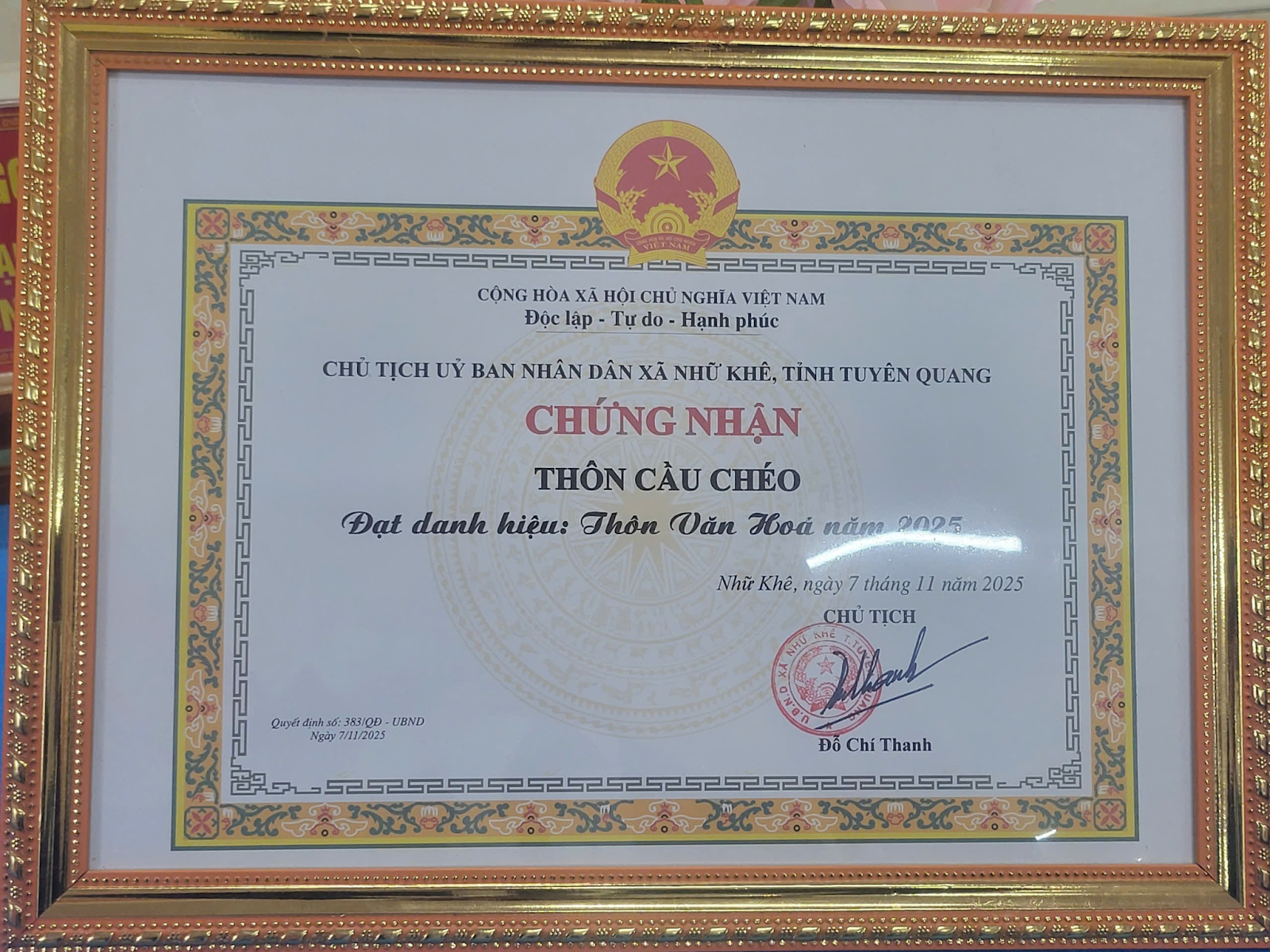 Rộn ràng Ngày hội Đại đoàn kết toàn dân tộc tại thôn Cầu Chéo, xã Nhữ Khê, Tuyên Quang