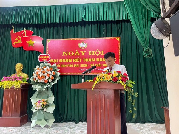 Tổ dân phố Mai Diêm (xã Thái Thụy) tổ chức Ngày hội Đại đoàn kết toàn dân tộc