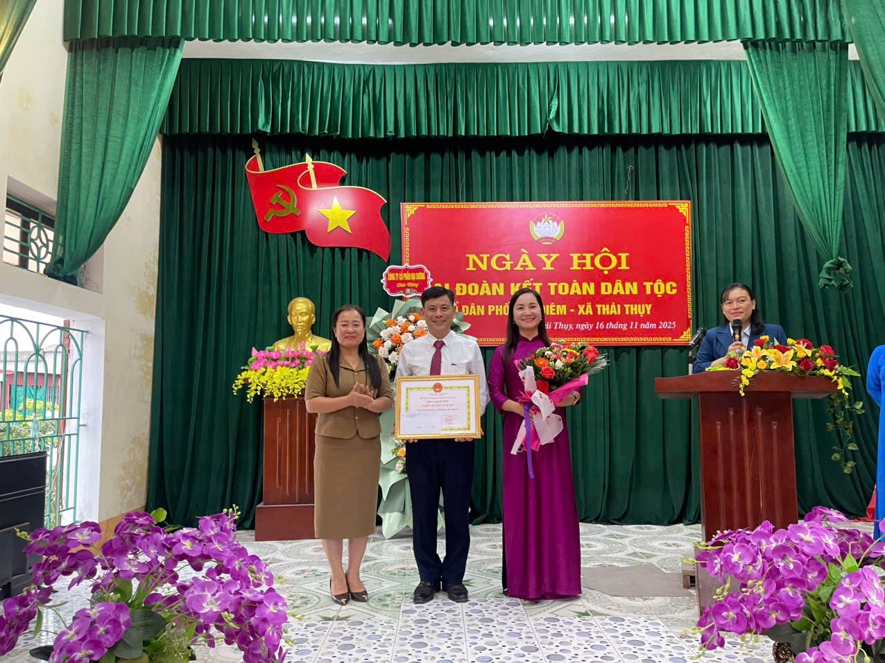 Tổ dân phố Mai Diêm (xã Thái Thụy) tổ chức Ngày hội Đại đoàn kết toàn dân tộc