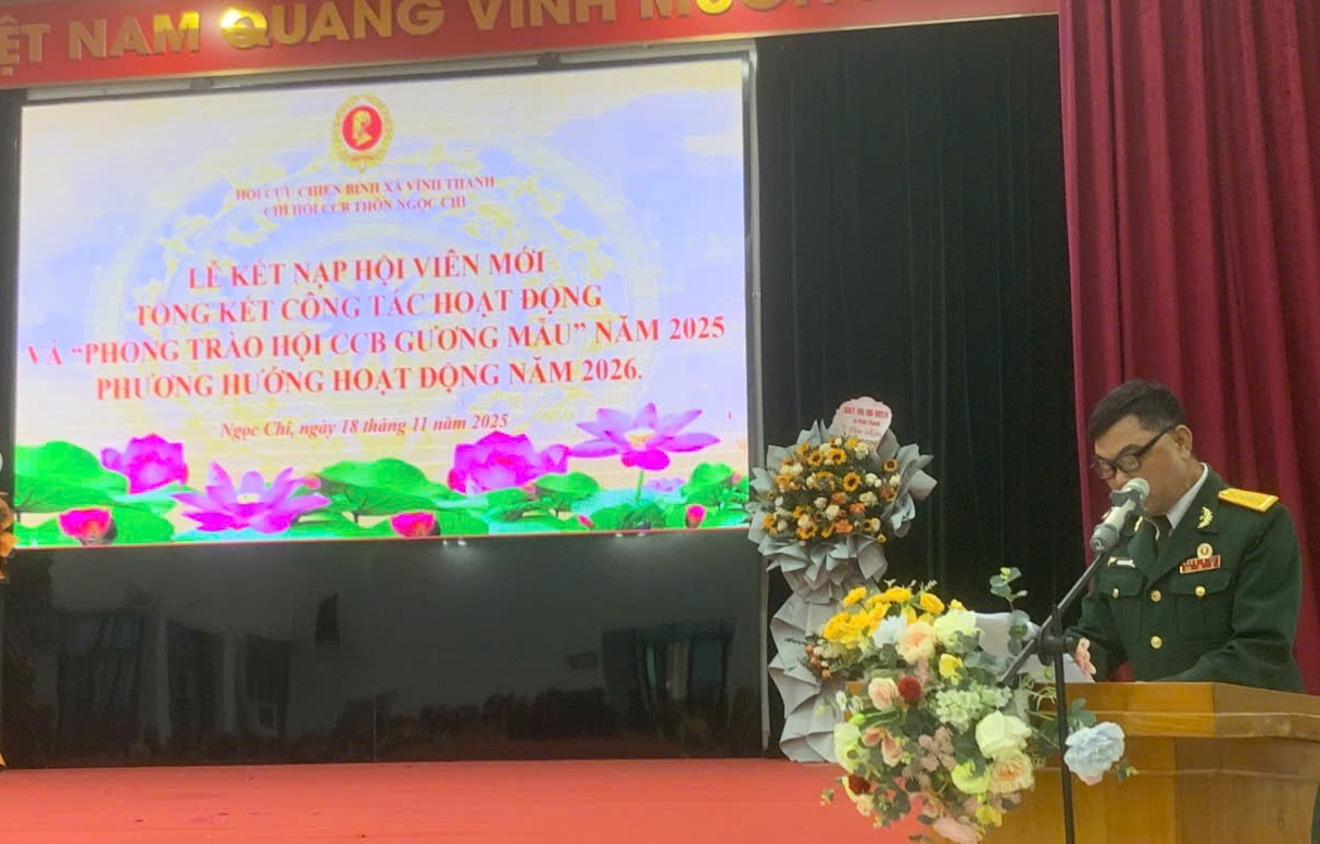 Chi hội Cựu chiến binh thôn Ngọc Chi tổng kết công tác năm 2025, triển khai nhiệm vụ năm 2026