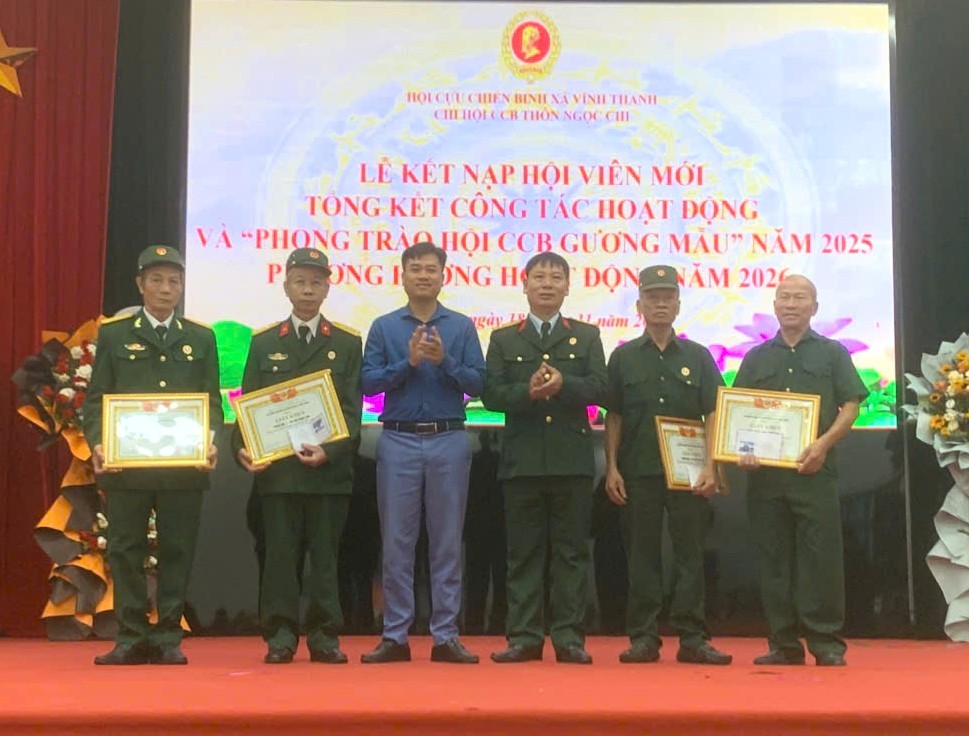 Chi hội Cựu chiến binh thôn Ngọc Chi tổng kết công tác năm 2025, triển khai nhiệm vụ năm 2026
