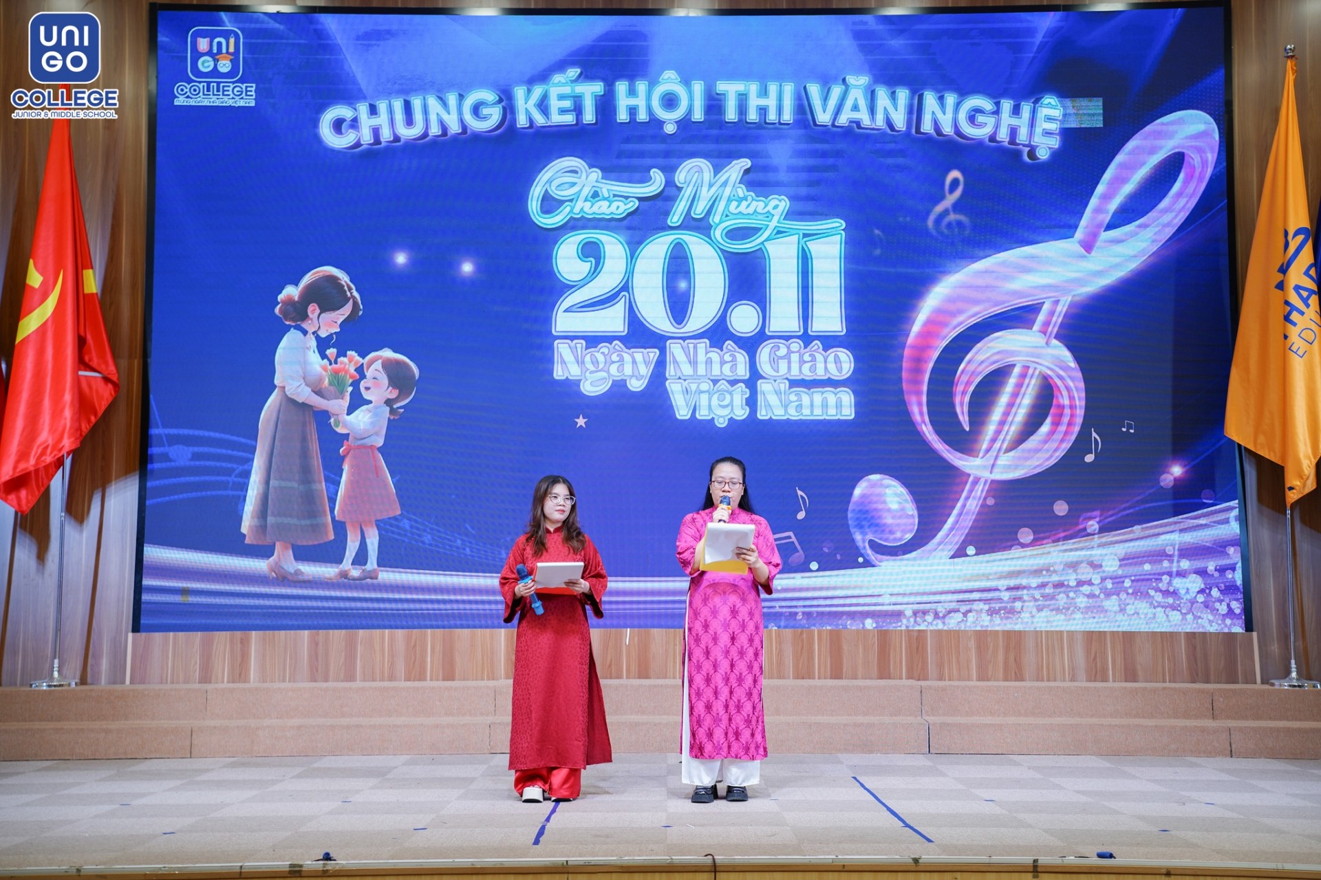 Rực rỡ sắc màu tri ân: Chung kết Hội thi Văn nghệ chào mừng Ngày nhà giáo Việt Nam tại Trường UNIGO