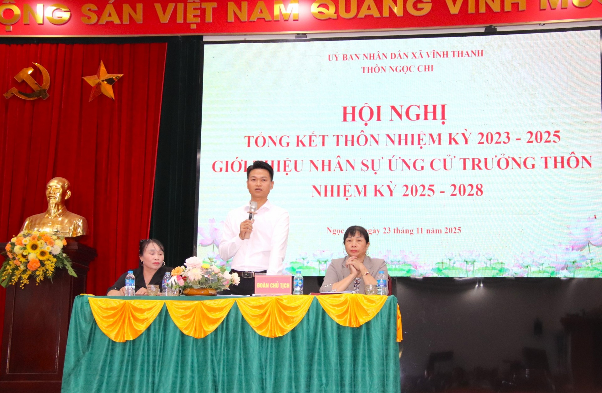 Thôn Ngọc Chi tổ chức Hội nghị tổng kết nhiệm kỳ 2023–2025 và giới thiệu nhân sự bầu Trưởng thôn nhiệm kỳ 2025–2028 Thôn Ngọc Chi tổ chức Hội nghị tổng kết nhiệm kỳ 2023–2025 và giới thiệu nhân sự bầu Trưởng thôn nhiệm kỳ 2025–2028