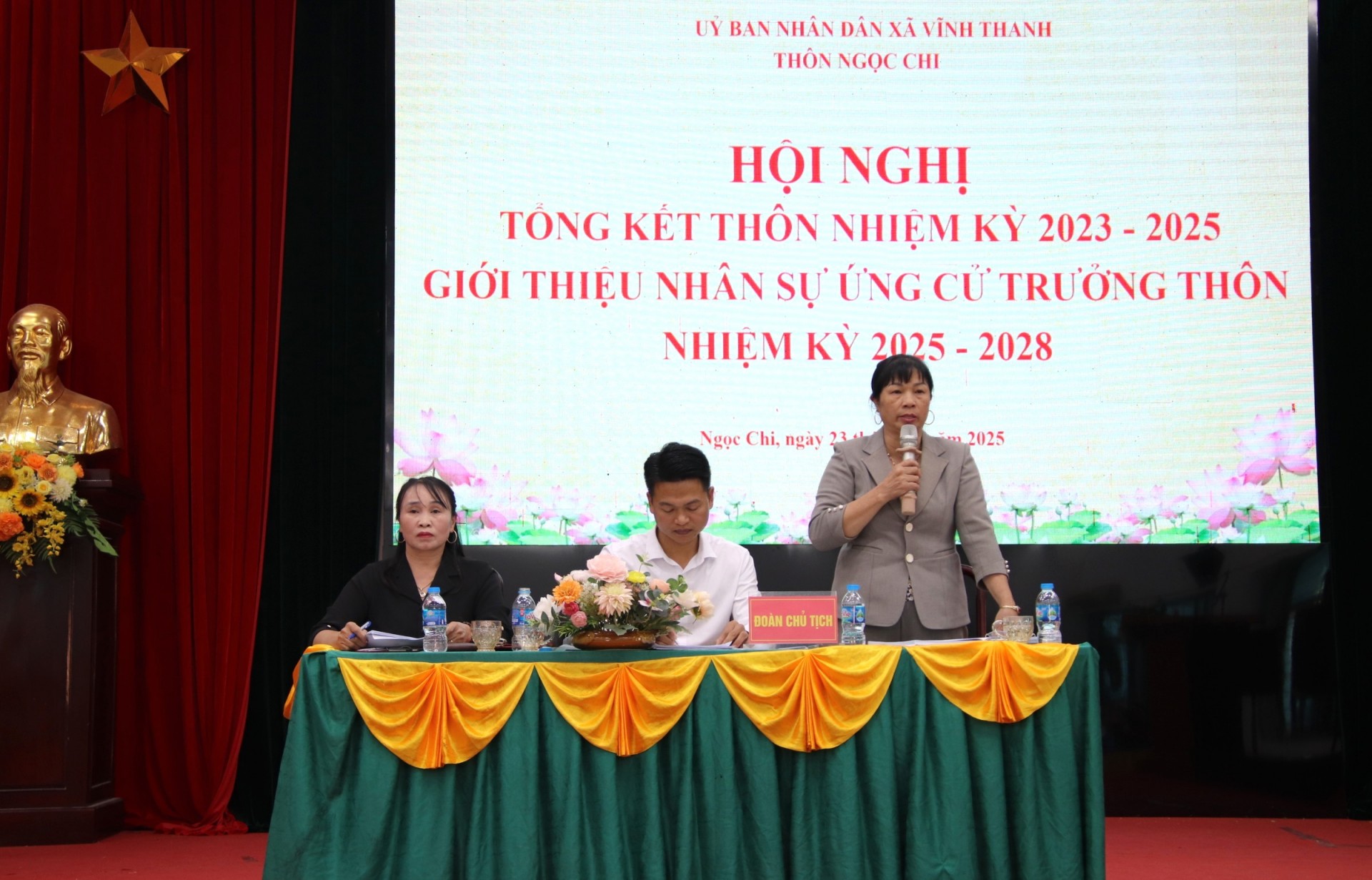 Thôn Ngọc Chi tổ chức Hội nghị tổng kết nhiệm kỳ 2023–2025 và giới thiệu nhân sự bầu Trưởng thôn nhiệm kỳ 2025–2028