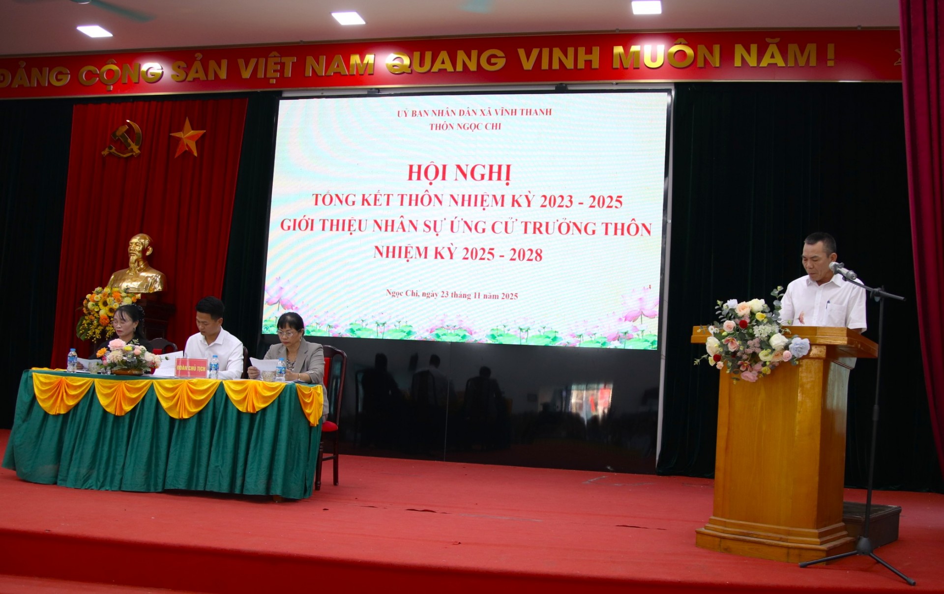 Thôn Ngọc Chi tổ chức Hội nghị tổng kết nhiệm kỳ 2023–2025 và giới thiệu nhân sự bầu Trưởng thôn nhiệm kỳ 2025–2028