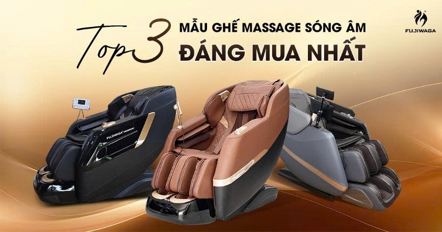 3 mẫu ghế massage sóng âm giá tốt, đáng mua nhất hiện tại
