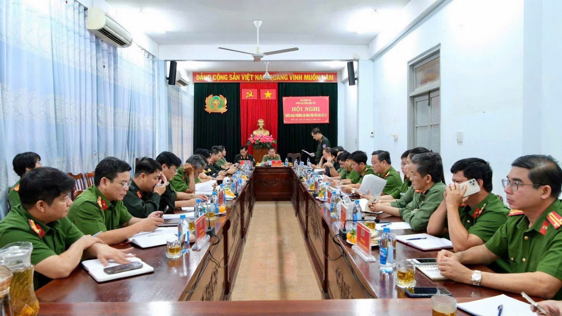 Đắk Lắk: Công an tỉnh bố trí trực chiến 100% quân số chủ động ứng phó Bão số 15