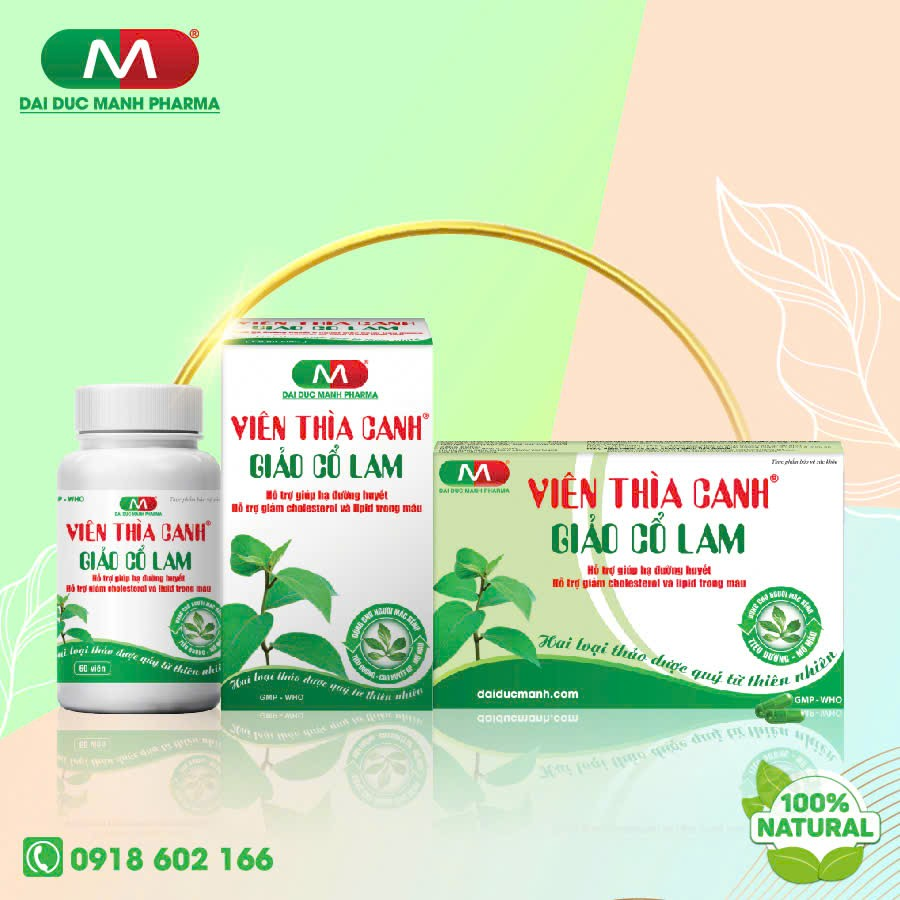 Bí quyết ổn định đường huyết an toàn từ tự nhiên với Viên Thìa Canh Giảo Cổ Lam