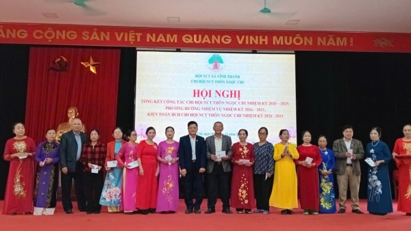 Thôn Ngọc Chi tổ chức hội nghị tổng kết công tác Chi hội Người cao tuổi nhiệm kỳ 2020 – 2025 và triển khai phương hướng nhiệm kỳ 2026 – 2031