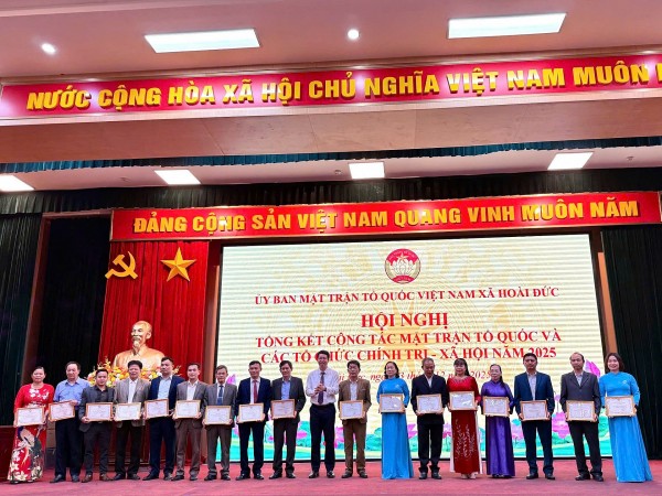 Hà Nội: Xã Hoài Đức tổng kết công tác mặt trận và các tổ chức chính trị – xã hội năm 2025