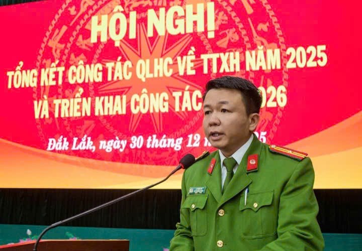 Đắk Lắk: Lực lượng Cảnh sát QLHC về TTXH đạt nhiều thành tích nổi bật trên các mặt công tác
