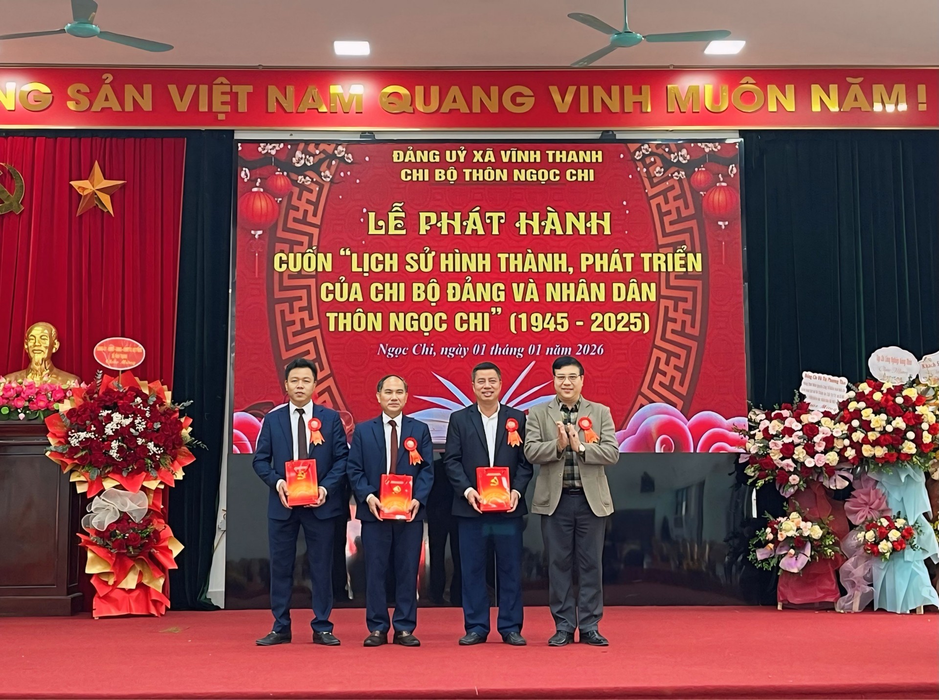 Phát hành cuốn “Lịch sử hình thành, phát triển của Chi bộ Đảng và Nhân dân thôn Ngọc Chi”