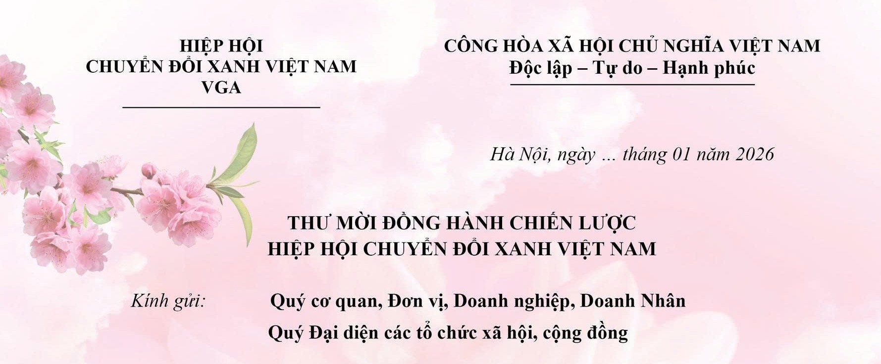 Sắp diễn ra Đại hội Hiệp hội Chuyển đổi Xanh Việt Nam nhiệm kỳ I (2025 – 2030)