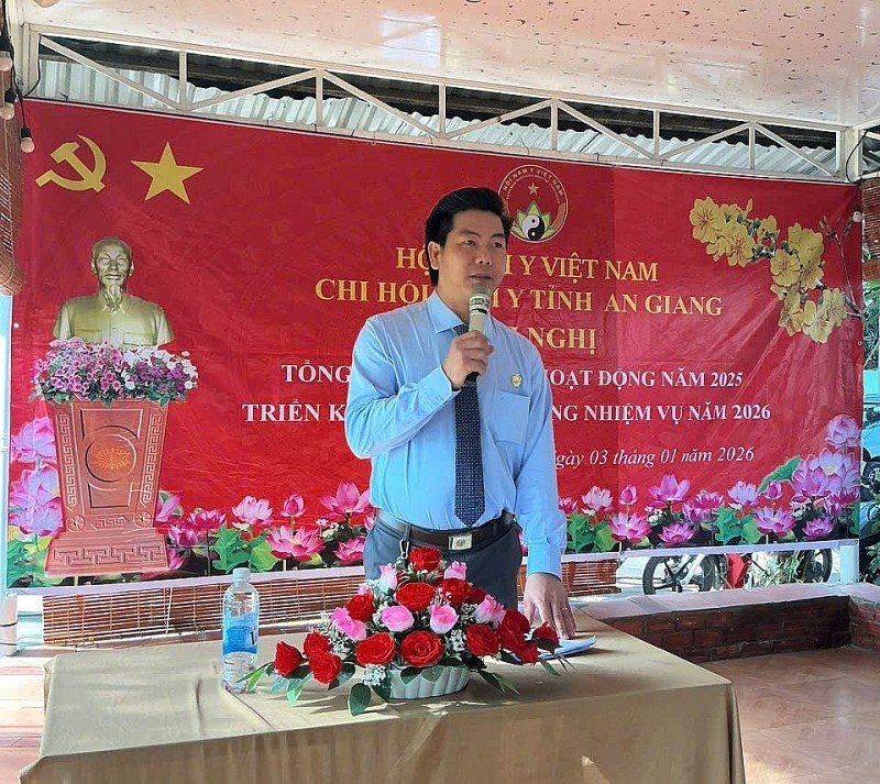 Chi hội Nam y tỉnh An Giang tổng kết hoạt động năm 2025, đề ra mục tiêu phát triển vững mạnh trong năm 2026 Chi hội Nam y tỉnh An Giang tổng kết hoạt động năm 2025, đề ra mục tiêu phát triển vững mạnh trong năm 2026