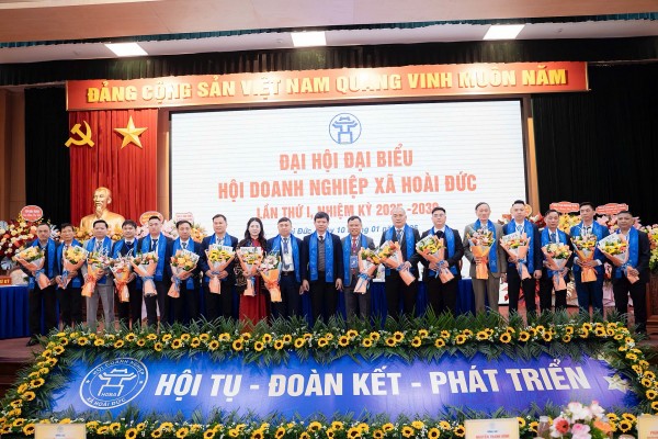Đại hội Hội doanh nghiệp xã Hoài Đức lần thứ nhất: Dấu mốc hình thành tổ chức đại diện cộng đồng doanh nghiệp địa phương