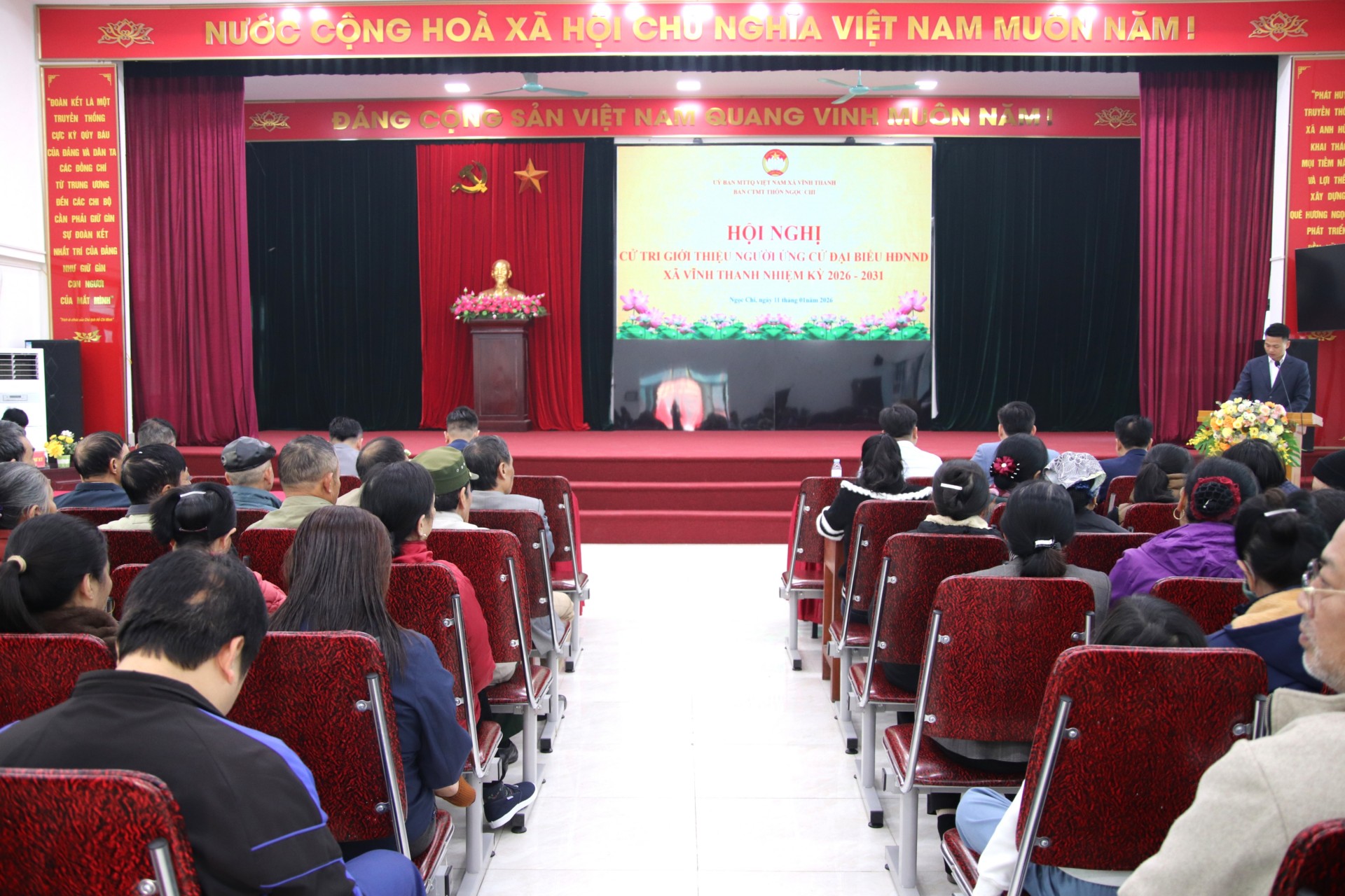 Thôn Ngọc Chi tổ chức hội nghị cử tri giới thiệu người ứng cử đại biểu Hội đồng nhân dân xã nhiệm kỳ 2026 – 2031