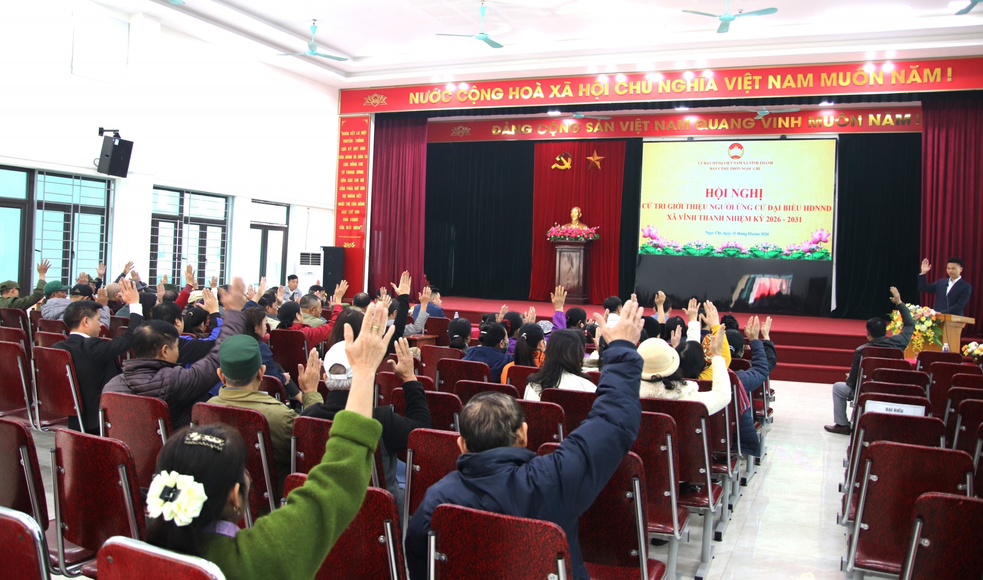 Thôn Ngọc Chi tổ chức hội nghị cử tri giới thiệu người ứng cử đại biểu Hội đồng nhân dân xã nhiệm kỳ 2026 – 2031