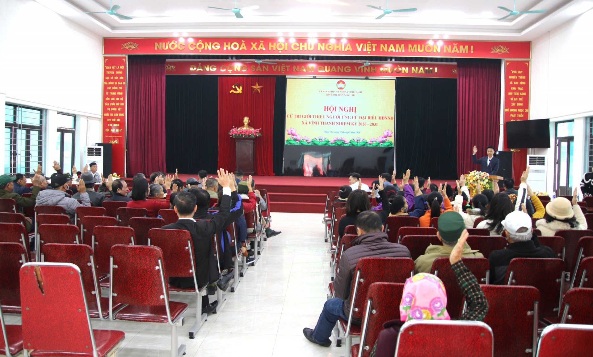 Thôn Ngọc Chi tổ chức hội nghị cử tri giới thiệu người ứng cử đại biểu Hội đồng nhân dân xã nhiệm kỳ 2026 – 2031