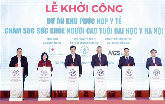 Tổng Bí thư Tô Lâm dự khởi công Dự án Khu phức hợp Y tế - Chăm sóc sức khỏe người cao tuổi