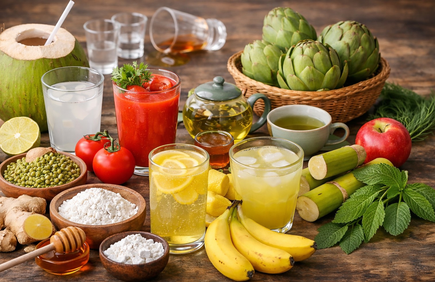 Giữ sức khỏe ngày Tết: Những cách giải rượu an toàn từ thực phẩm tự nhiên