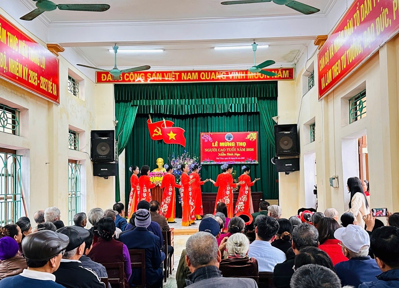Lễ mừng thọ Người cao tuổi thôn Mai Diêm Xuân Bính Ngọ 2026 diễn ra trang trọng, ấm áp