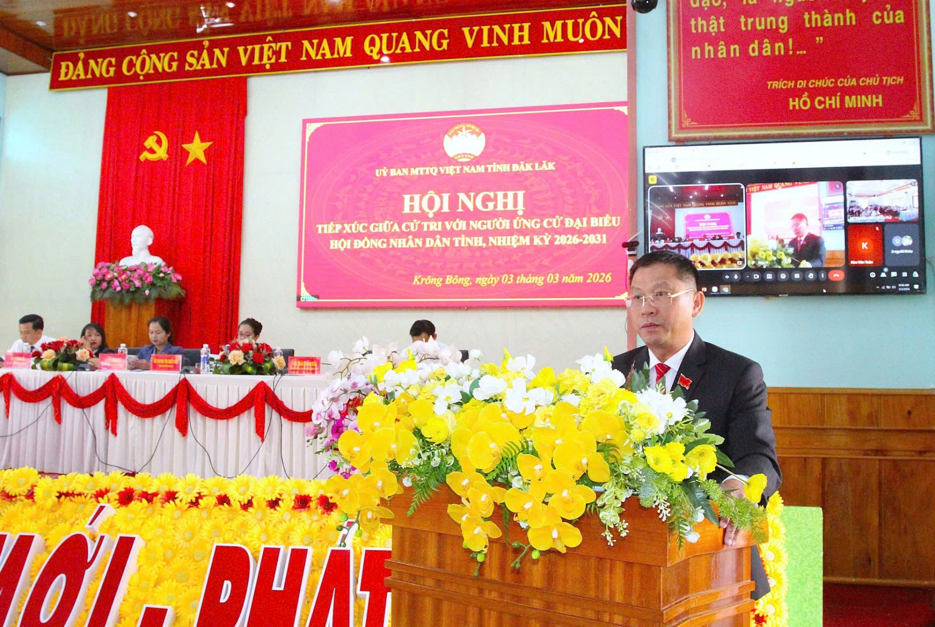 Đắk Lắk: Đơn vị bầu cử số 14 tiếp xúc cử tri trực tiếp tại Xã Krông Bông