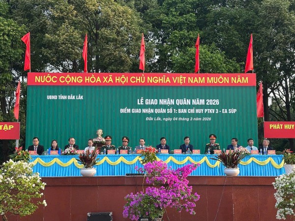 Trung đoàn Thông 29 nhận 150 tân binh tại 4 xã của tỉnh Đắk Lắk