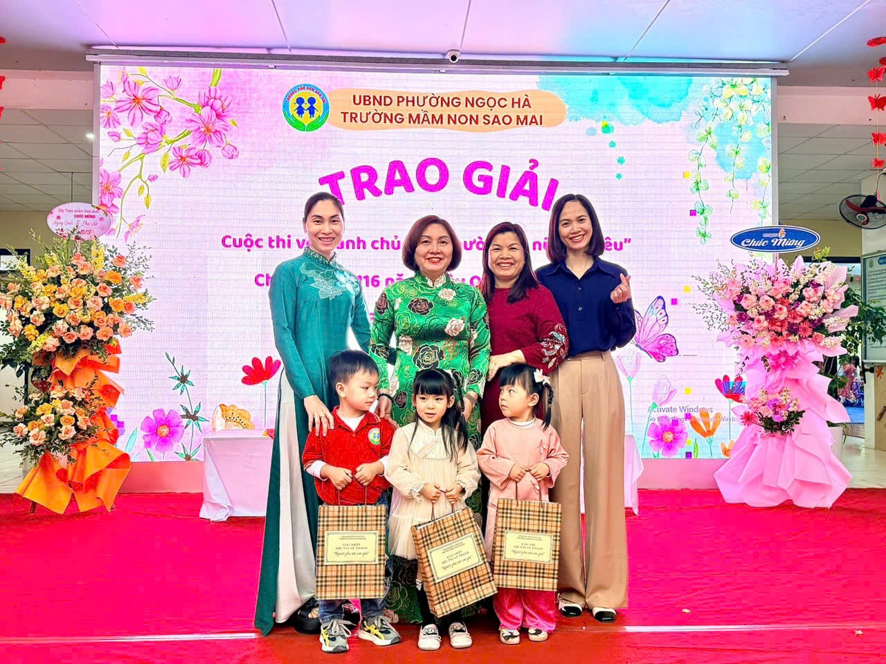 Chuỗi hoạt động ý nghĩa Chào mừng ngày Quốc tế Phụ nữ 8/3 của các bé lớp C1 - Trường Mầm non Sao Mai