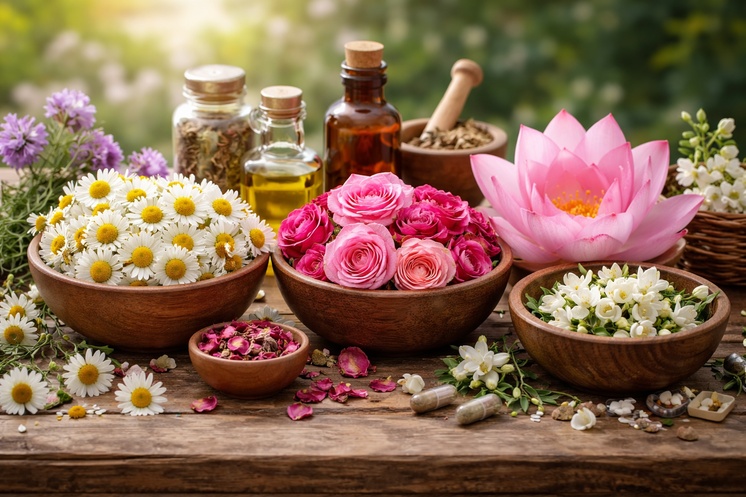 Hoa và sức khỏe phái đẹp - Liệu pháp dịu dàng từ thiên nhiên Hoa và sức khỏe phái đẹp - Liệu pháp dịu dàng từ thiên nhiên