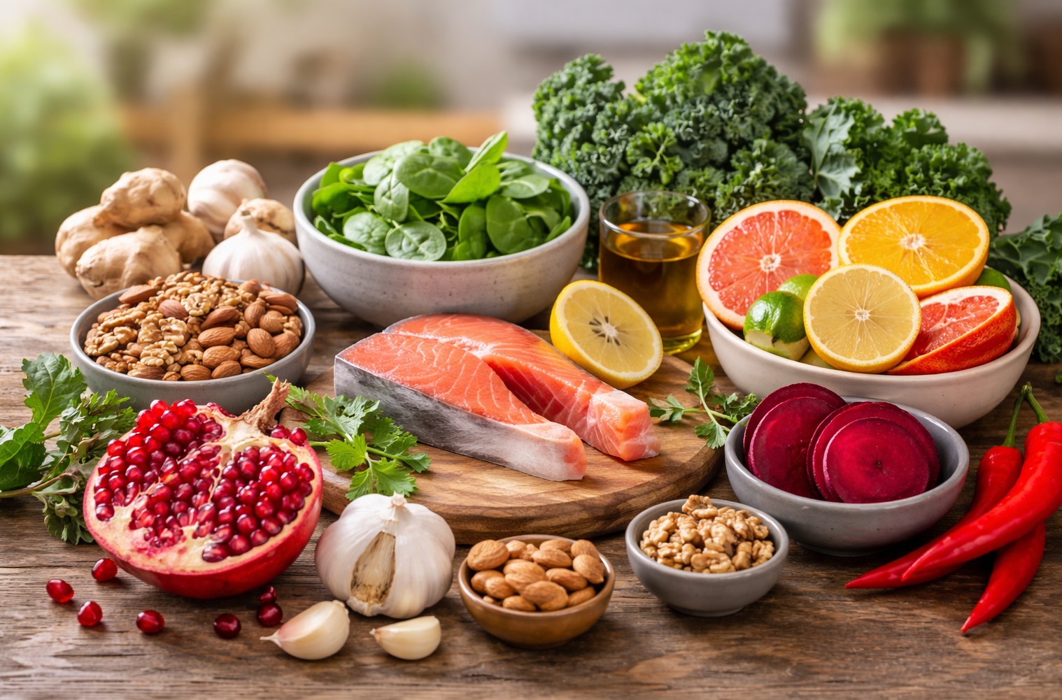 [Infographic] 8 thực phẩm giúp cải thiện tuần hoàn máu