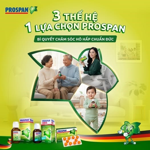 Prospan - Bạn đồng hành mùa ho cho cả gia đình Prospan - Bạn đồng hành mùa ho cho cả gia đình