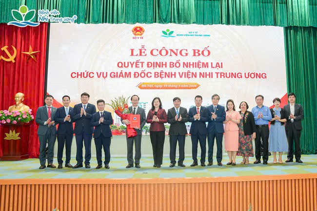 GS.TS Trần Minh Điển tiếp tục giữ cương vị Giám đốc Bệnh viện Nhi Trung ương