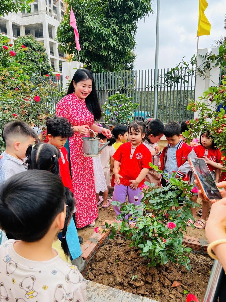 Hà Nội: Trường Mầm non Tây Mỗ 3 lan tỏa thông điệp sống đẹp từ “Tết trồng cây”