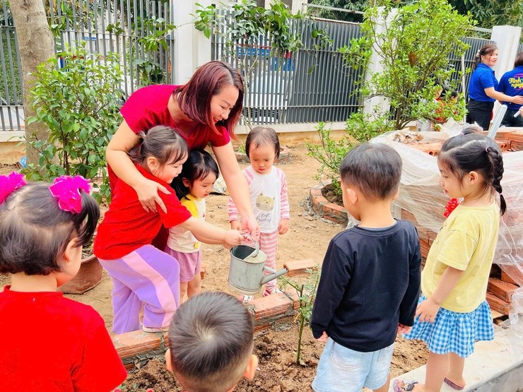 Hà Nội: Trường Mầm non Tây Mỗ 3 lan tỏa thông điệp sống đẹp từ “Tết trồng cây”