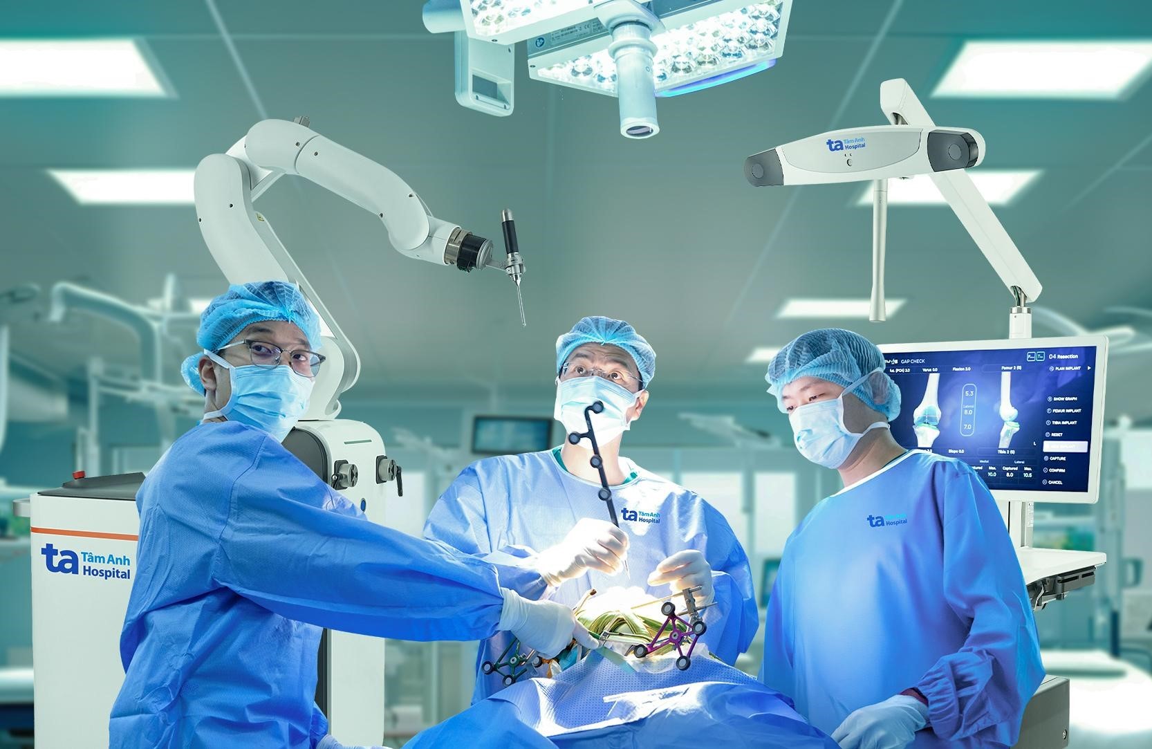 Lần đầu tiên Việt Nam có Robot AI thay khớp cắt xương chuẩn xác từng milimet Lần đầu tiên Việt Nam có Robot AI thay khớp cắt xương chuẩn xác từng milimet