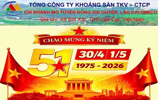 Tổng công ty khoáng sản TKV - CTCP - Chi nhánh mỏ tuyển Đồng sin quyền, Lào Cai - Vimico