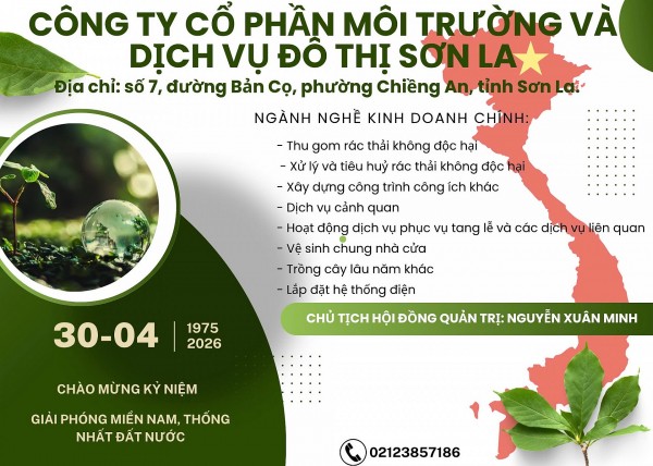Công ty cổ phần môi trường và dịch vụ đô thị Sơn La