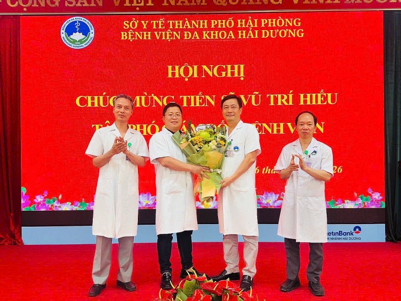 Bổ nhiệm TS.BS Vũ Trí Hiếu giữ chức Phó Giám đốc Bệnh viện Đa khoa Hải Dương