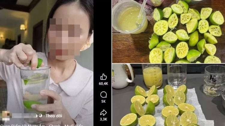 “Thải độc” bằng chanh liều cao: Từ trào lưu mạng đến những ca nhập viện, thậm chí tử vong